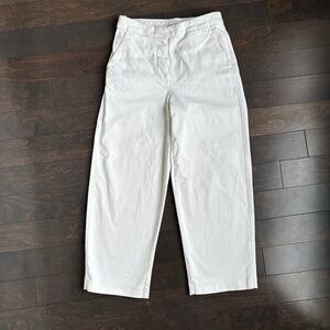 Aritzia Babaton White wide leg jeans